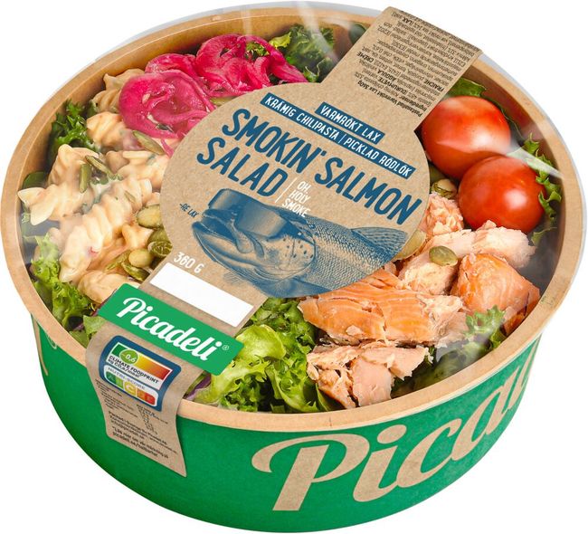 PASTASALLAD VARMRÖKT LAX