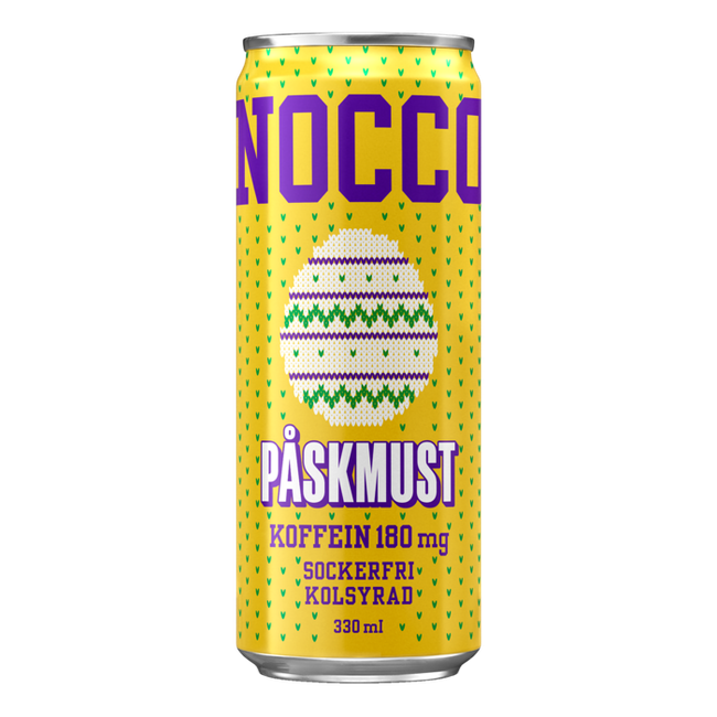 Nocco Påskmust 330mlx24 HELT FLAK Bäst före 26.08.28