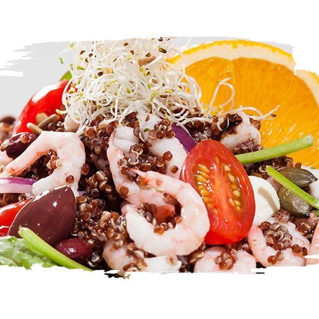 Sallad - Räkor & Quinoa