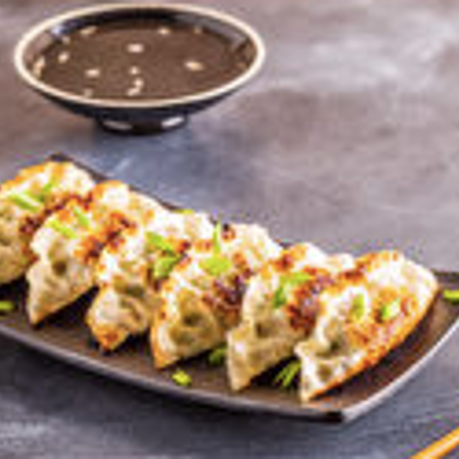 Kycklingdumplings med hemlagad dip, ca 10 st