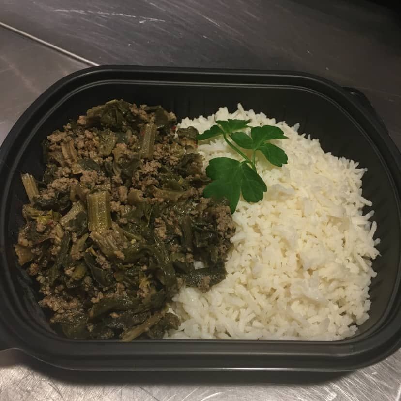 Spenat och nötfärsgryta