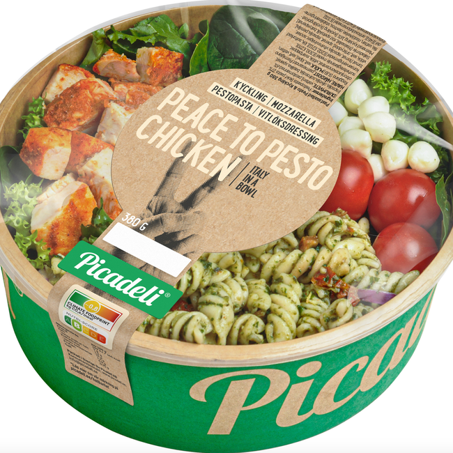 PASTASALLAD PESTO & KYCKLING 380G