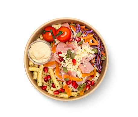 PANINI LITEN BOWL PASTA SKINKA OST