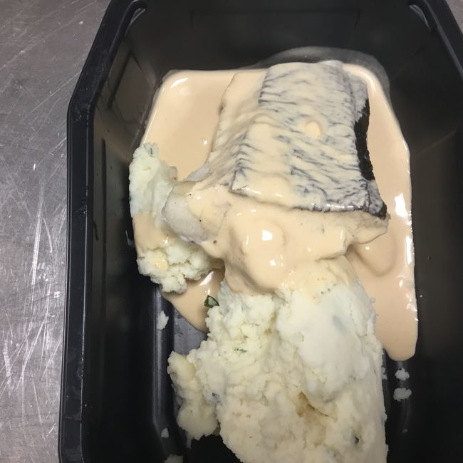 Torskrygg med skaldjurssås