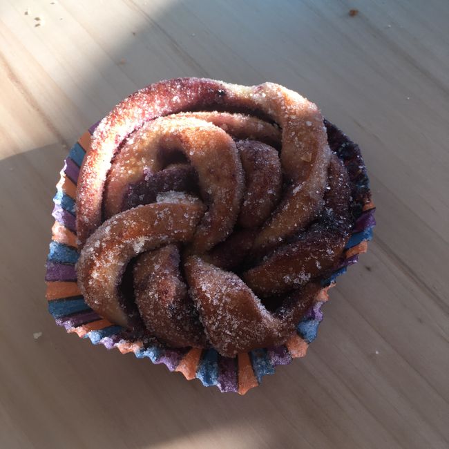Veganskblåbärsbulle (gårdagens)