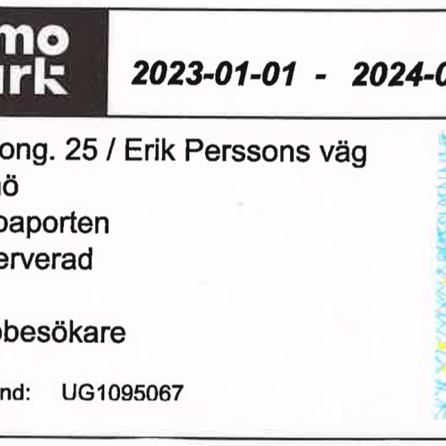 Parkeringstillstånd för Gudstjänstbesökare