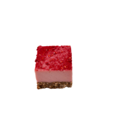 Naima RAW raspberry-liquorice cheesecake