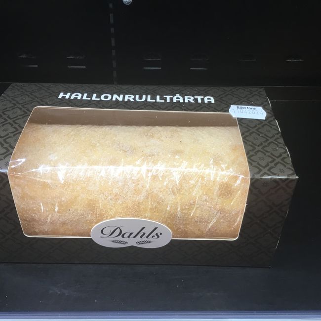 Hallonrulltårta