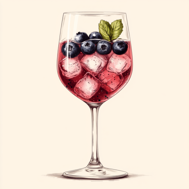 Blueberry spritz