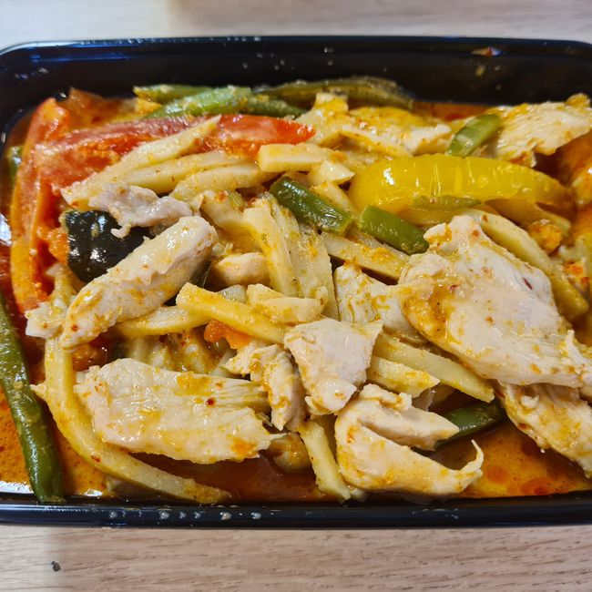 Röd curry med kyckling