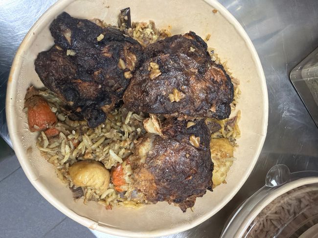 grillad kyckling med ris & grönsaker