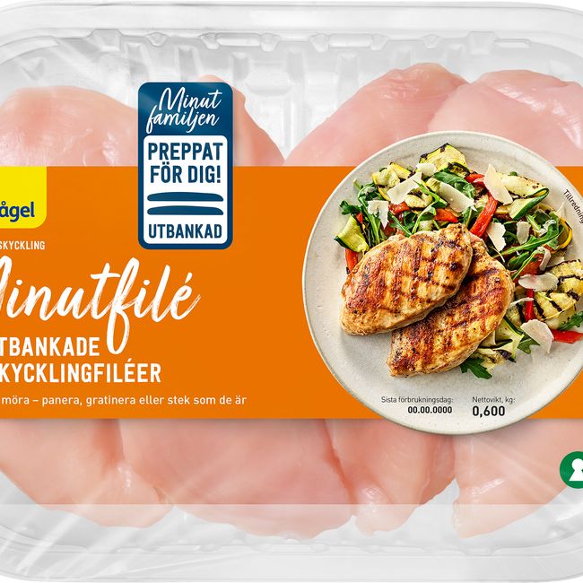 Kronfågel Minutfilé kyckling 600g