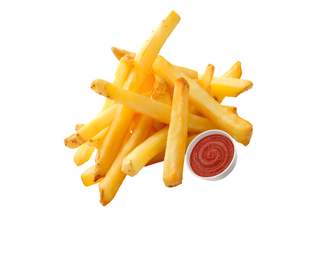 Lite Pommes med ketchup