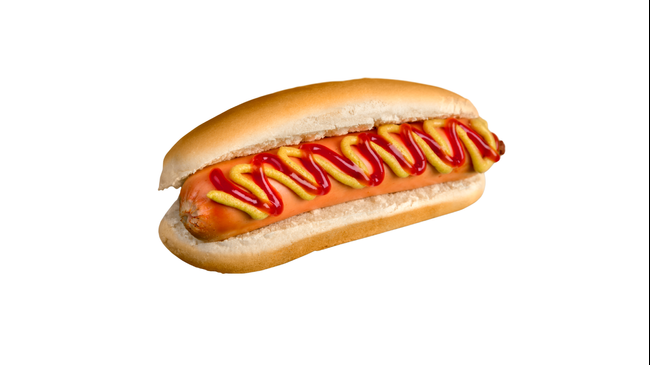 Kokt korv med bröd