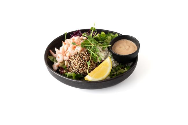 Räksallad med Keso och Dill-Gurksallad