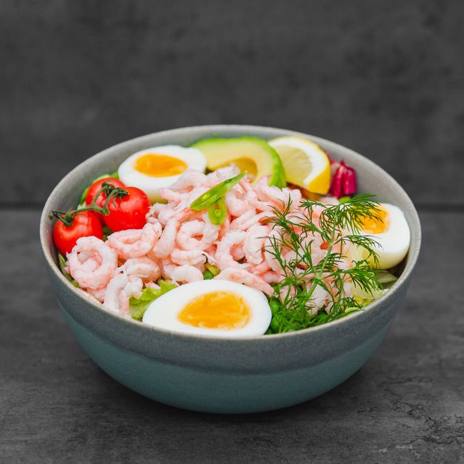 Grönt Räkor med avokado (gårdagens)