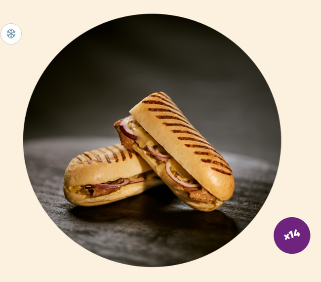 Panini Kebab 230g x14