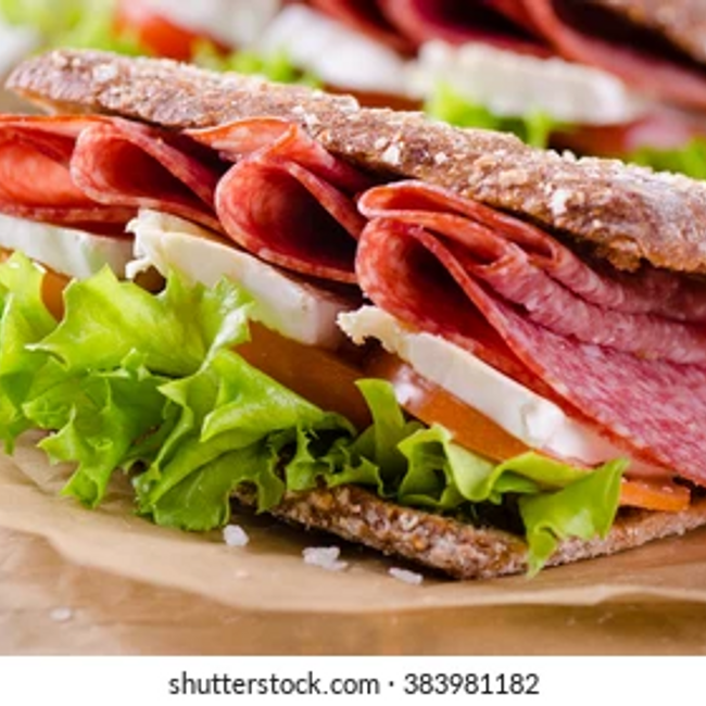 Ciabatta med brie/salami/grönsaker take away