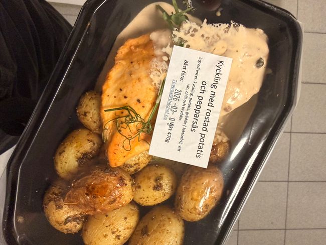 Kycklingfilé med pepparsås