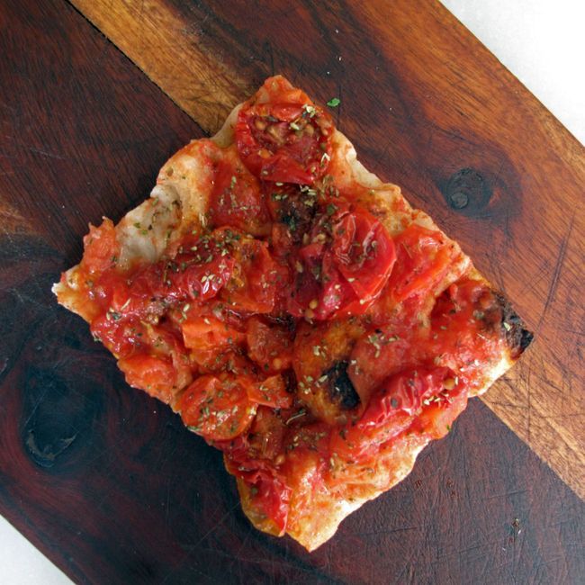 Pizza slice - Bruschetta