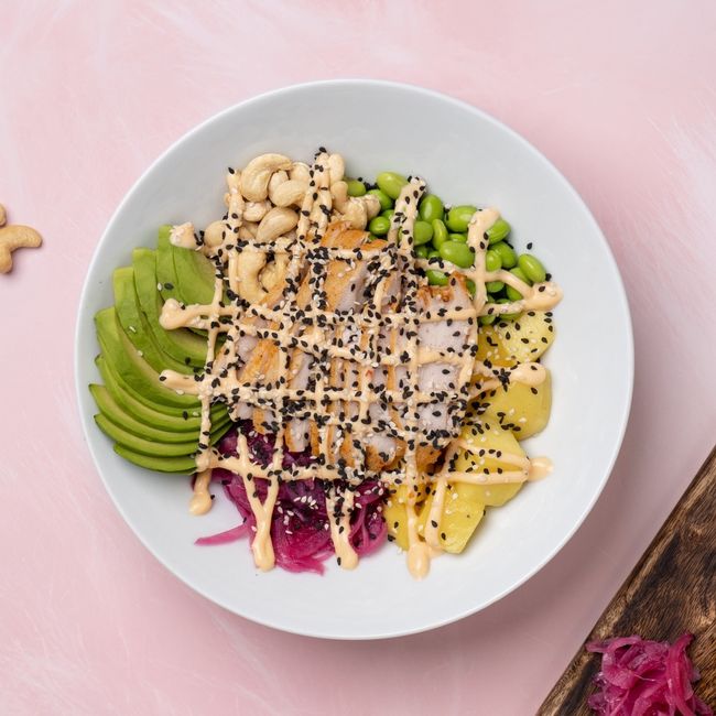 Pokebowl kyckling