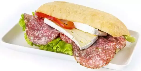 Gårdagens Salami & Brie Ciabatta