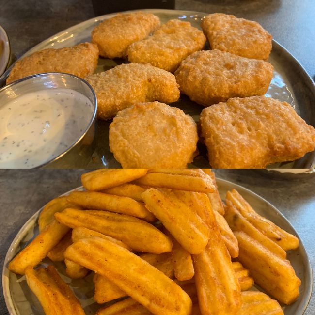 Chicken Nuggets and Spicy Fries (Snack)